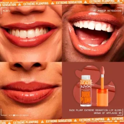 NYX Professional Makeup 05 Brown Of Applause Duck Plump Extreme Sensation Lipgloss Online