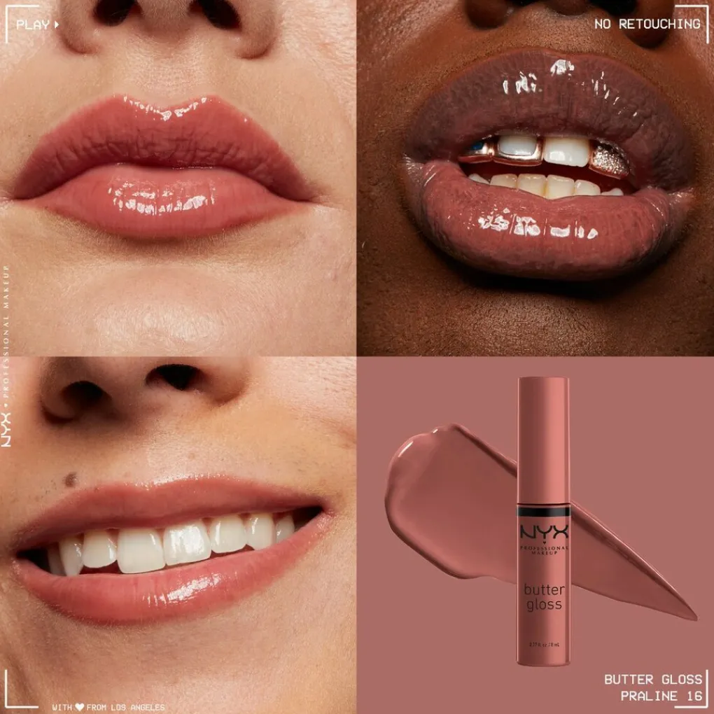 NYX Professional Makeup Butter Gloss 16 Praline Lipgloss Discount
