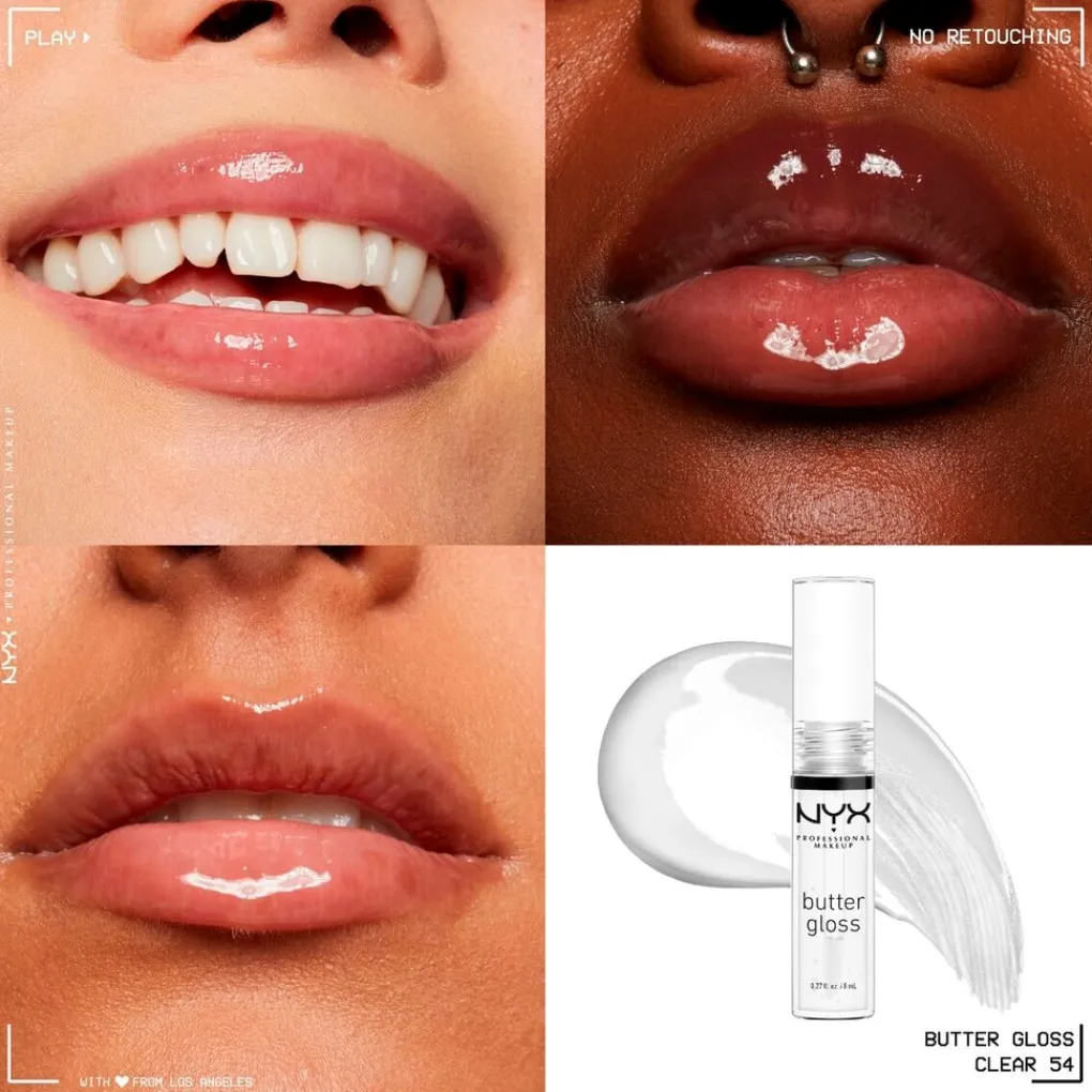 NYX Professional Makeup Butter Gloss 54 Clear Lipgloss Discount