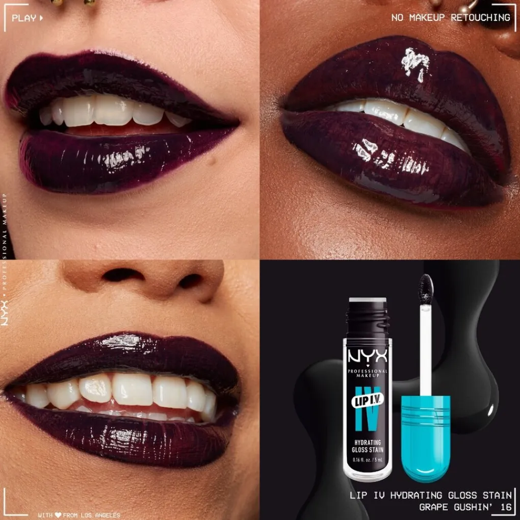 NYX Professional Makeup Lip IV 16 Grape Gushin' Hydraterende Lipgloss Clearance
