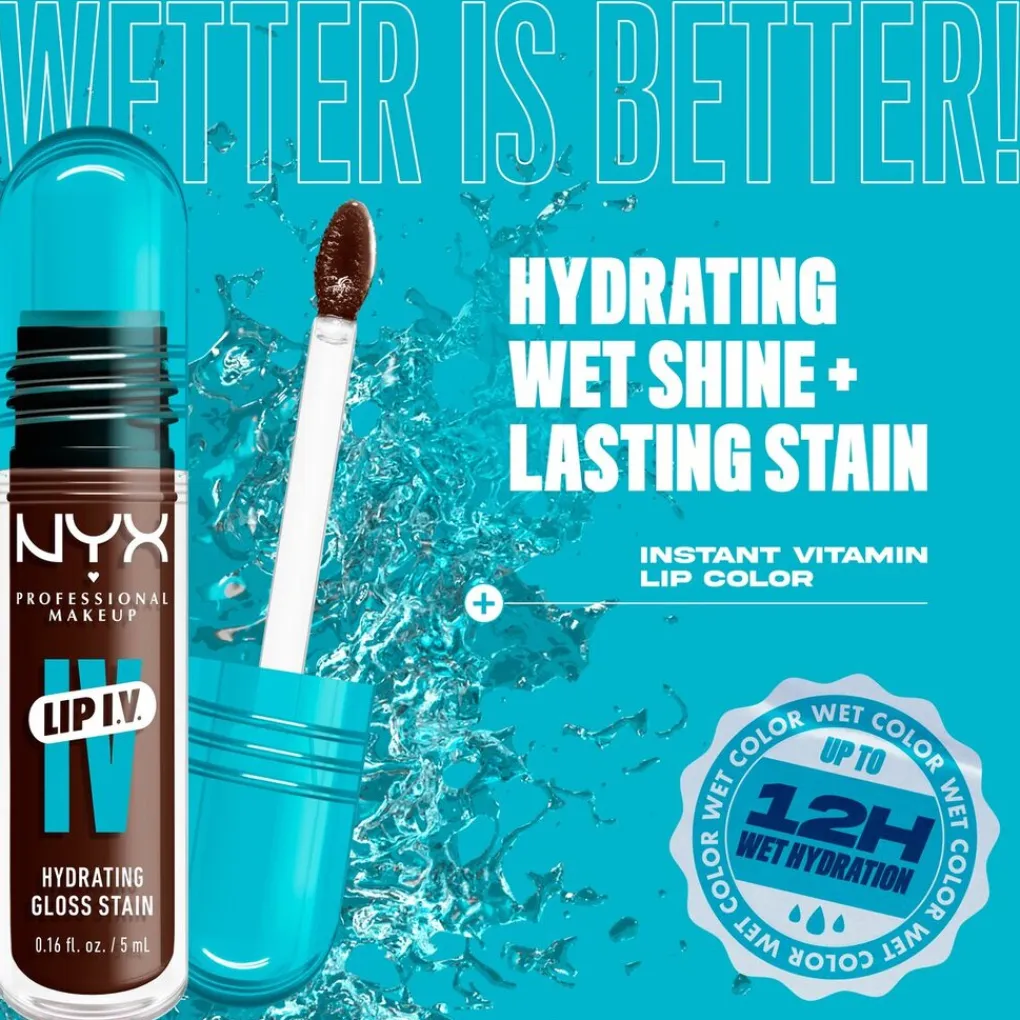 NYX Professional Makeup Lip IV 06 Espresso Soak Hydraterende Lipgloss Clearance