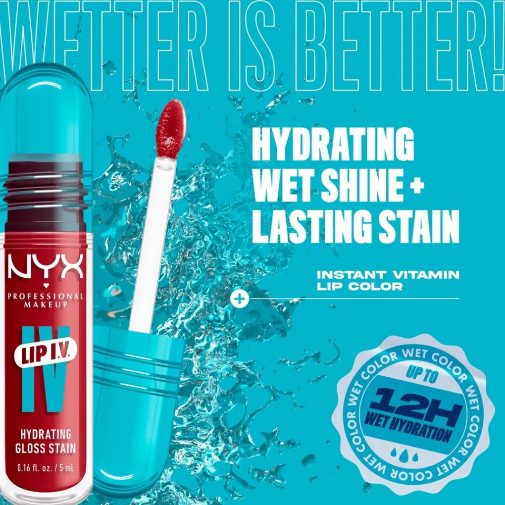 NYX Professional Makeup Lip IV 10 Berry Thirsty Hydraterende Lipgloss Sale