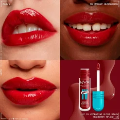 NYX Professional Makeup Lip IV 13 Cranberry Splash Hydraterende Lipgloss Outlet