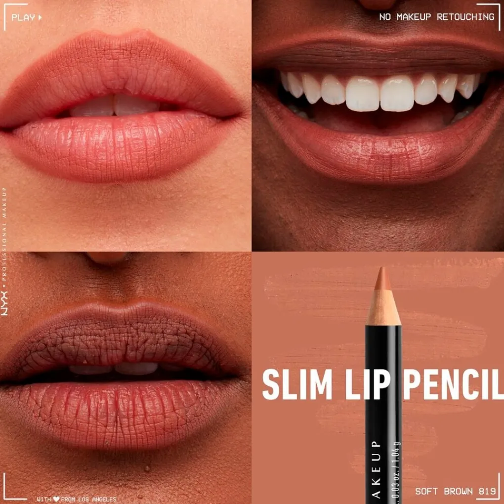 NYX Professional Makeup Soft Brown Slim Lip Pencil Hot