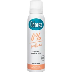 Odorex 0% Perfume Deodorant Spray New