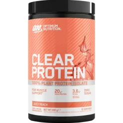 Optimum Nutrition Clear Protein Juicy Peach 100% Plant Protein Isolate Hot