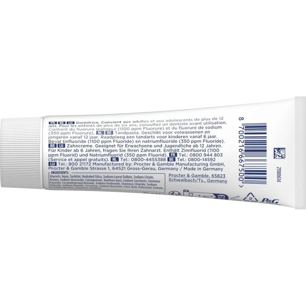 Oral B Oral-B Professional Glazuurversterking Zachte Munt Tandpasta New