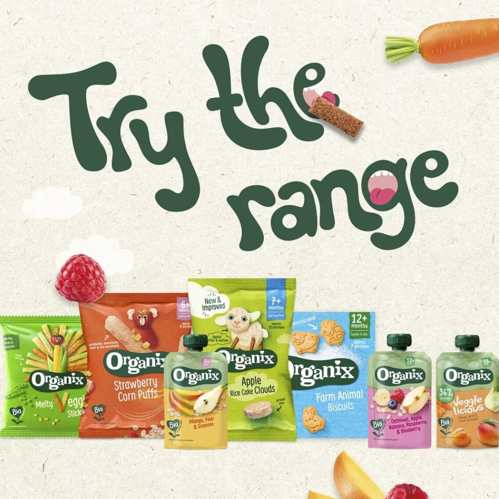 Organix Bio Peer & Framboos 6+M Knijpfruit Sale