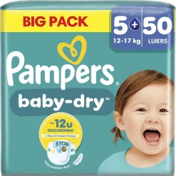 Pampers Baby-Dry Maat 5+ Luiers