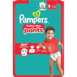 Pampers Baby-Dry Pants Maat 8 Luierbroekjes Discount