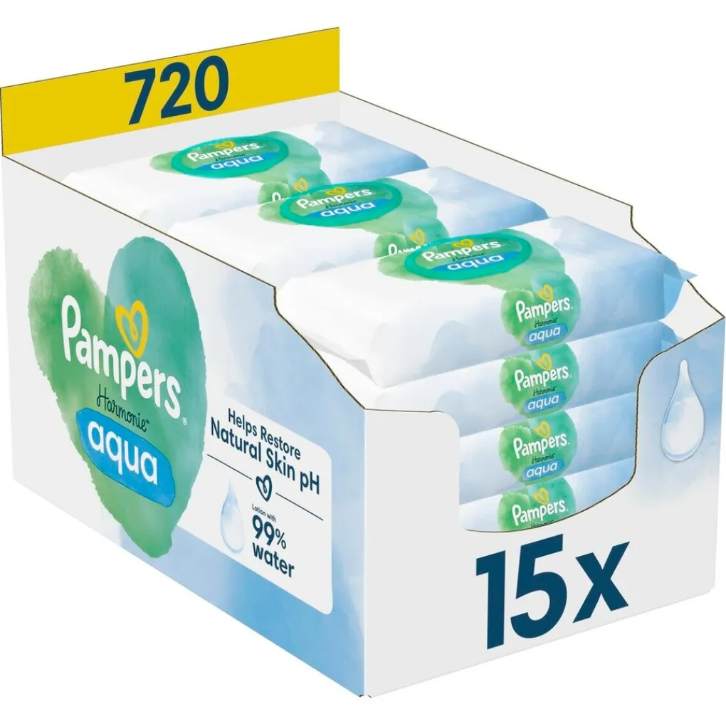 Pampers Harmonie Aqua Billendoekjes Hot
