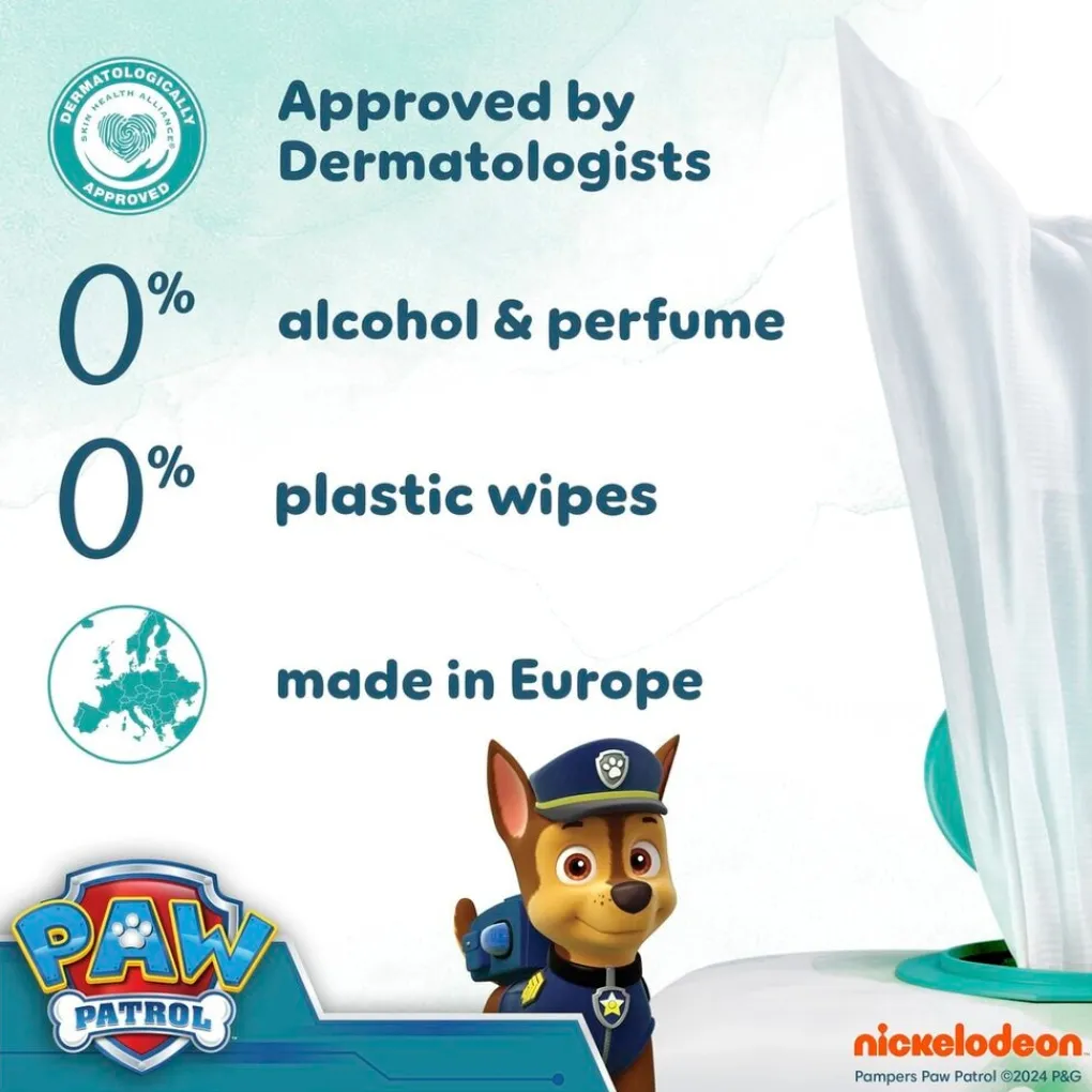 Pampers Harmonie Aqua Paw Patrol Babydoekjes Outlet