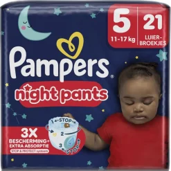Pampers Night Pants Maat 5 Luierbroekjes Discount