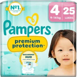 Pampers Premium Protection Maat 4 Luiers Best