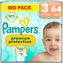 Pampers Premium Protection Maat 3 Luiers Best