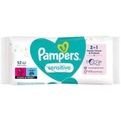 Pampers Sensitive 0% Plastic Babydoekjes Clearance