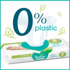Pampers Sensitive 0% Plastic Babydoekjes Clearance
