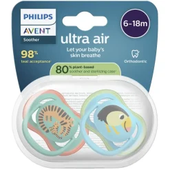 Philips Avent Soother Air 6-18M SCF087/11 fopspeen New
