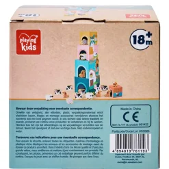 Playing Kids Boerderij Houten Stapelblokken Discount