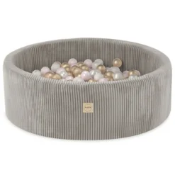 Plushnest ronde ballenbak voor kinderen en baby's met 200 kleurrijke ballen Discount
