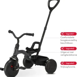 Mooiys Qplay Ant Driewieler met duwstang Sale