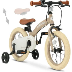 Qplay Miniby Kinderfiets 14 Inch 3 in 1 Loopfiets Sale