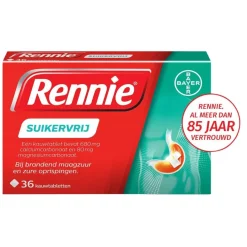Rennie Suikervrij Kauwtabletten Discount