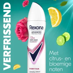 Rexona Women Advanced Protection Biorythm Antitranspirant Spray