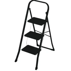 Rijoka Keukentrap Inklapbaar 3 Treden Huishoudtrap Anti Slip Treden New