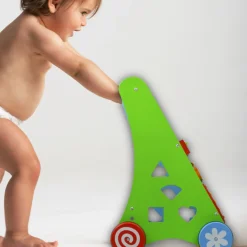 Rijoka Loopwagen Hout voor Baby Educatieve Looptrainer Anti Slip Wieltjes Babywalker Best