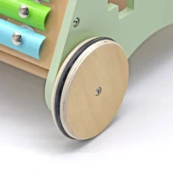 Rijoka Loopwagen Hout voor Baby Educatieve Looptrainer Anti Slip Wieltjes Babywalker