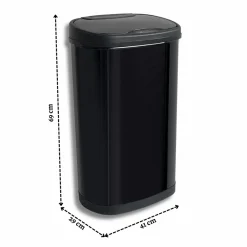 Rijoka Prullenbak Sensor Dubbel 50 Liter Recycle Soft Close Vingerafdrukvrij Discount