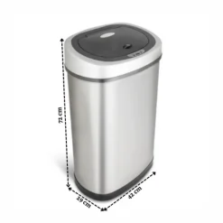 Rijoka Prullenbak Sensor 50 Liter RVS Soft Close Vingerafdrukvrij New