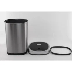 Rijoka Prullenbak Sensor 50 Liter RVS Soft Close Vingerafdrukvrij New