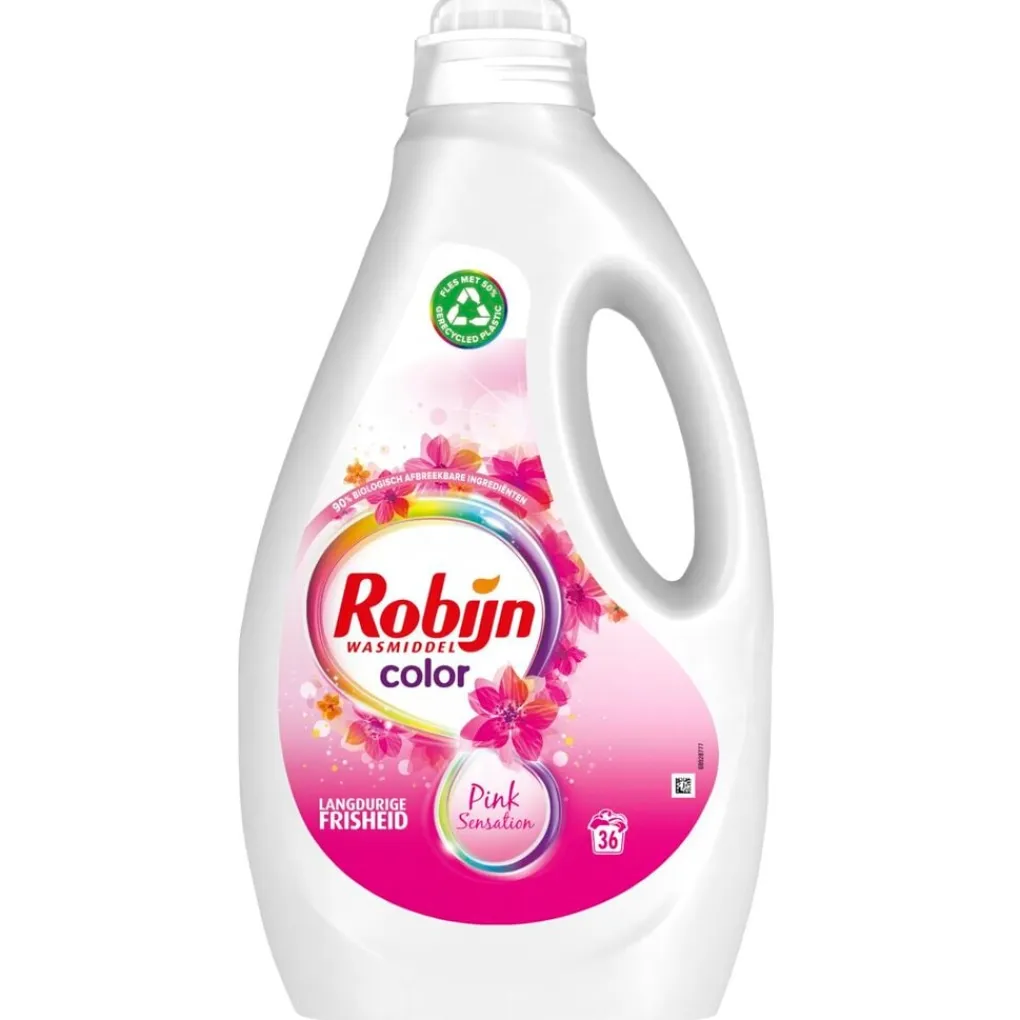 Robijn Color Pink Sensation Vloeibaar Wasmiddel Outlet