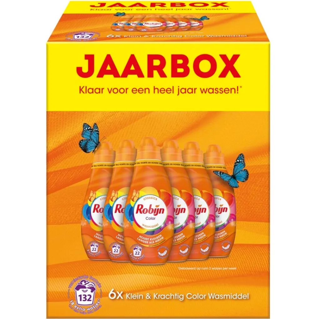 Robijn Klein & Krachtig Classics Color Vloeibaar Wasmiddel Hot