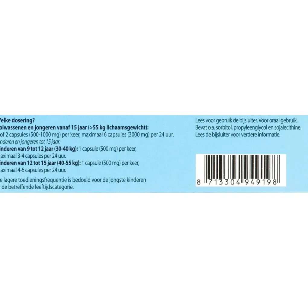 Roter Paracetamol 500 mg Liquid Caps Outlet