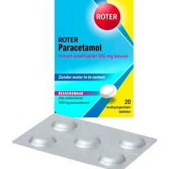Roter Paracetamol 500mg Smelttabletten Best