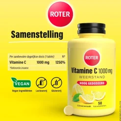 Roter Vitamine C 1000 mg Sterk Kauwtabletten Online