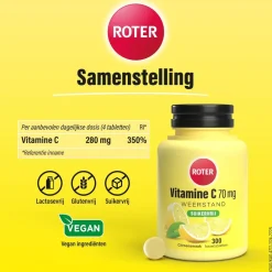 Roter Vitamine C 70 mg Suikervrije Kauwtabletten Clearance