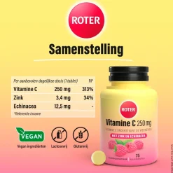 Roter Vitamine C 250 mg Weerstand Tabletten New