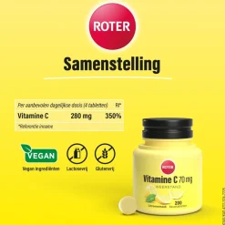 Roter Vitamine C 70mg Citroen Kauwtabletten Discount