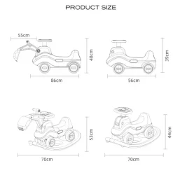 Russle Hobbelfiguur 2 in 1 Loopwagen in model Graafmachine Sale
