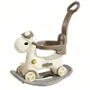 Russle Luxe Hobbeldier/Loopwagen met duwstang