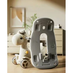Russle Luxe Hobbeldier/Loopwagen met duwstang