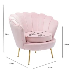 Overig Russle Schelp Fauteuil Velvet Sale