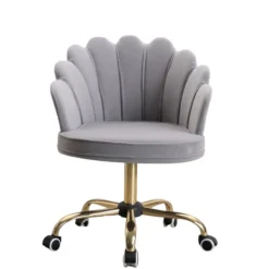 Russle Velvet Schelp Bureaustoel New