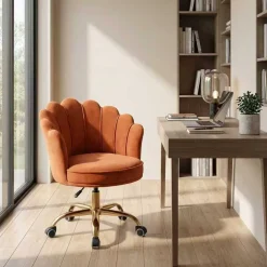 Russle Velvet Schelp Bureaustoel Sale