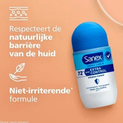 Sanex Derma Care+ Extra Control 72h Antitranspirant Deodorant Roller Clearance