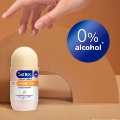 Sanex Derma Care+ Invisible 72h Antitranspirant Deodorant Roller Hot